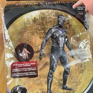 Black adult power rangers costume
